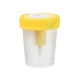 Urine Specimen Container with Integrated Transfer Device 100 mL (3.4 oz.) Screw Cap Patient Information NonSterile - BeHope