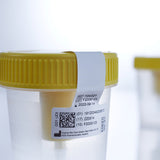 Urine Specimen Container with Integrated Transfer Device 100 mL (3.4 oz.) Screw Cap Patient Information NonSterile - BeHope