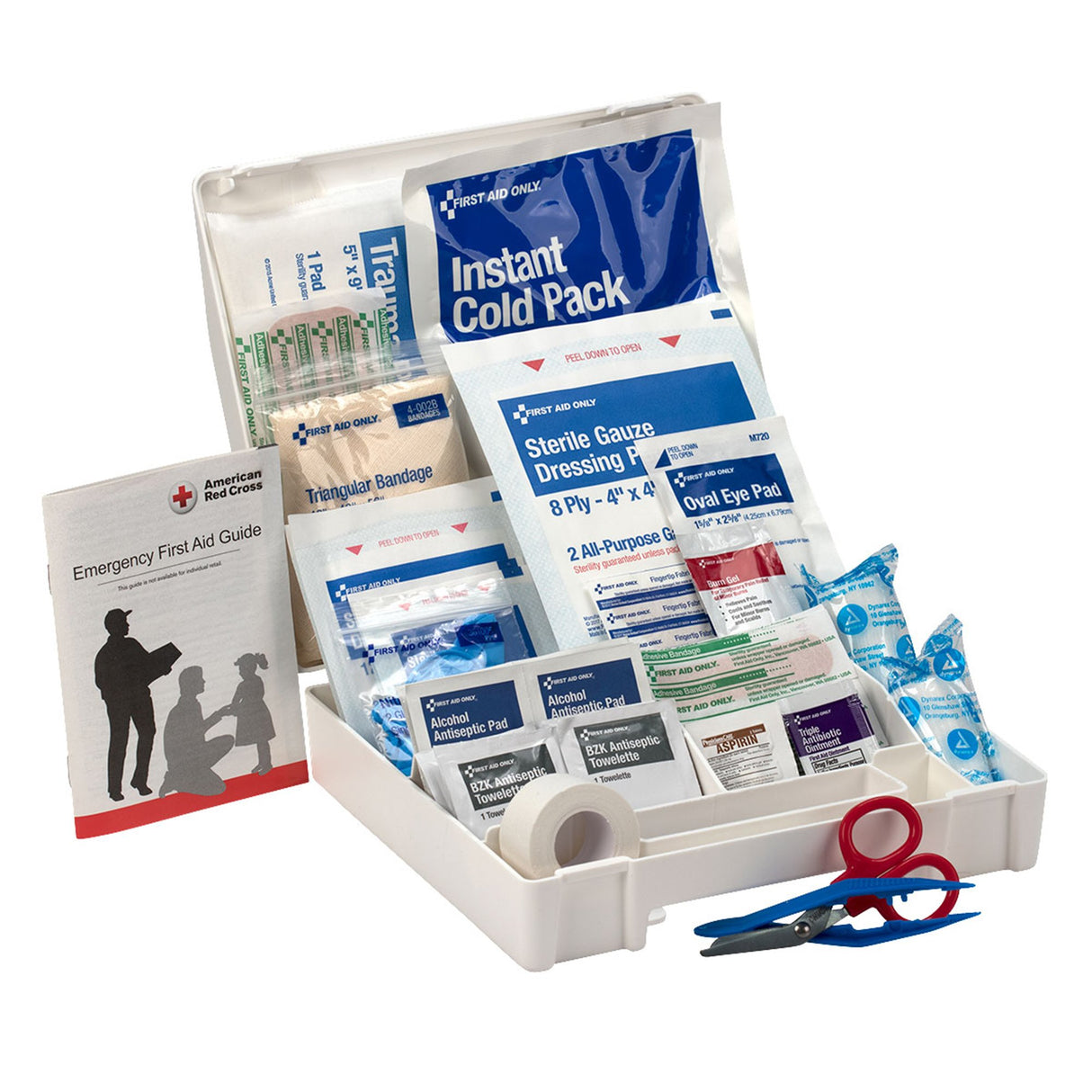 First Aid Kit First Aid Only® 10 Person Plastic Case - BeHope