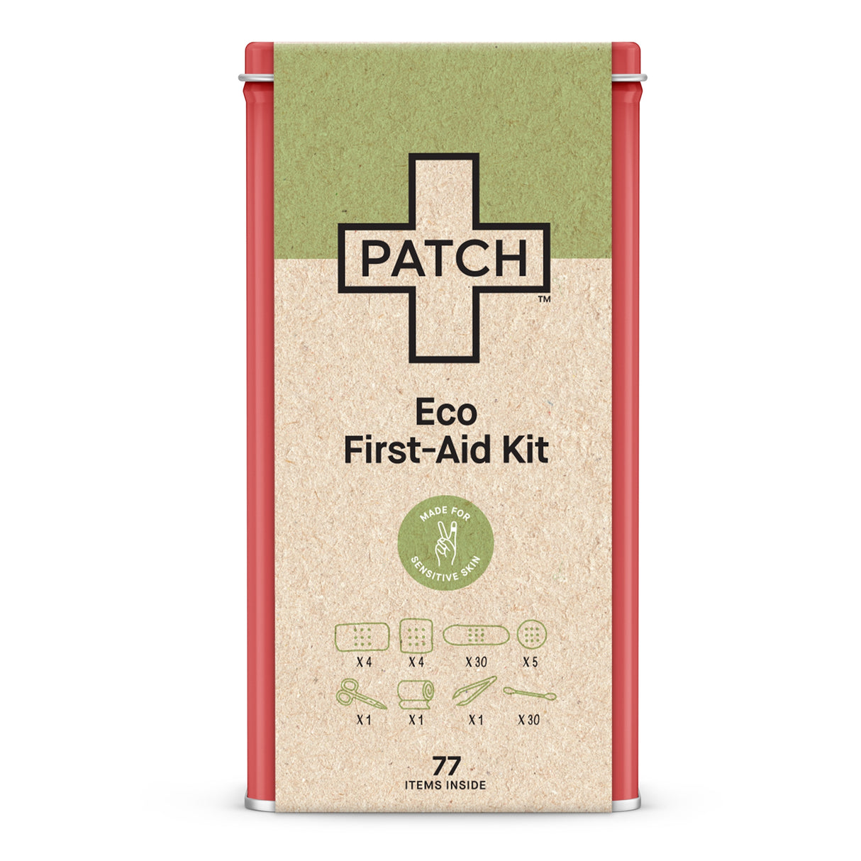 First Aid Kit PATCH™ Eco Tin Container - BeHope