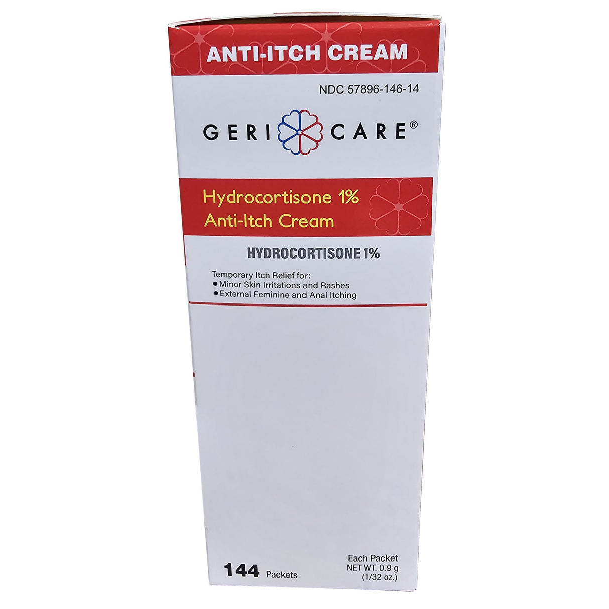 Itch Relief Geri-Care® 1% Strength Cream 144 Per Box Individual Packet - BeHope
