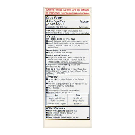 Cold and Cough Relief Foster & Thrive™ 200 mg / 5 mL Strength Syrup 4 oz. - BeHope