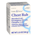 Chest Rub Foster & Thrive™ 4.8% / 2.6% / 1.2% Strength Ointment 3.5 oz. - BeHope