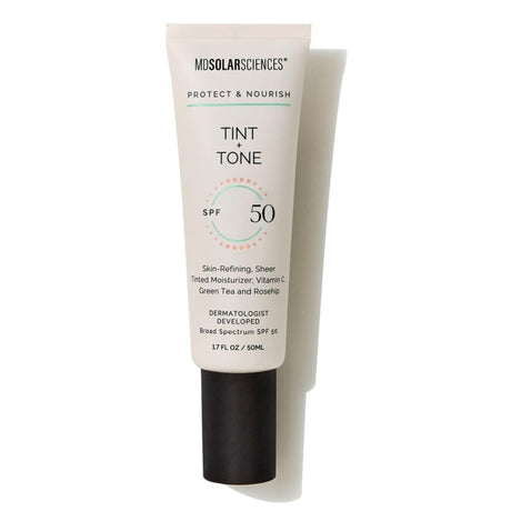 Facial Moisturizer with Sunscreen MDSolarsciences™ Tint + Tone SPF 50 1.7 oz. Tube Scented Cream - BeHope