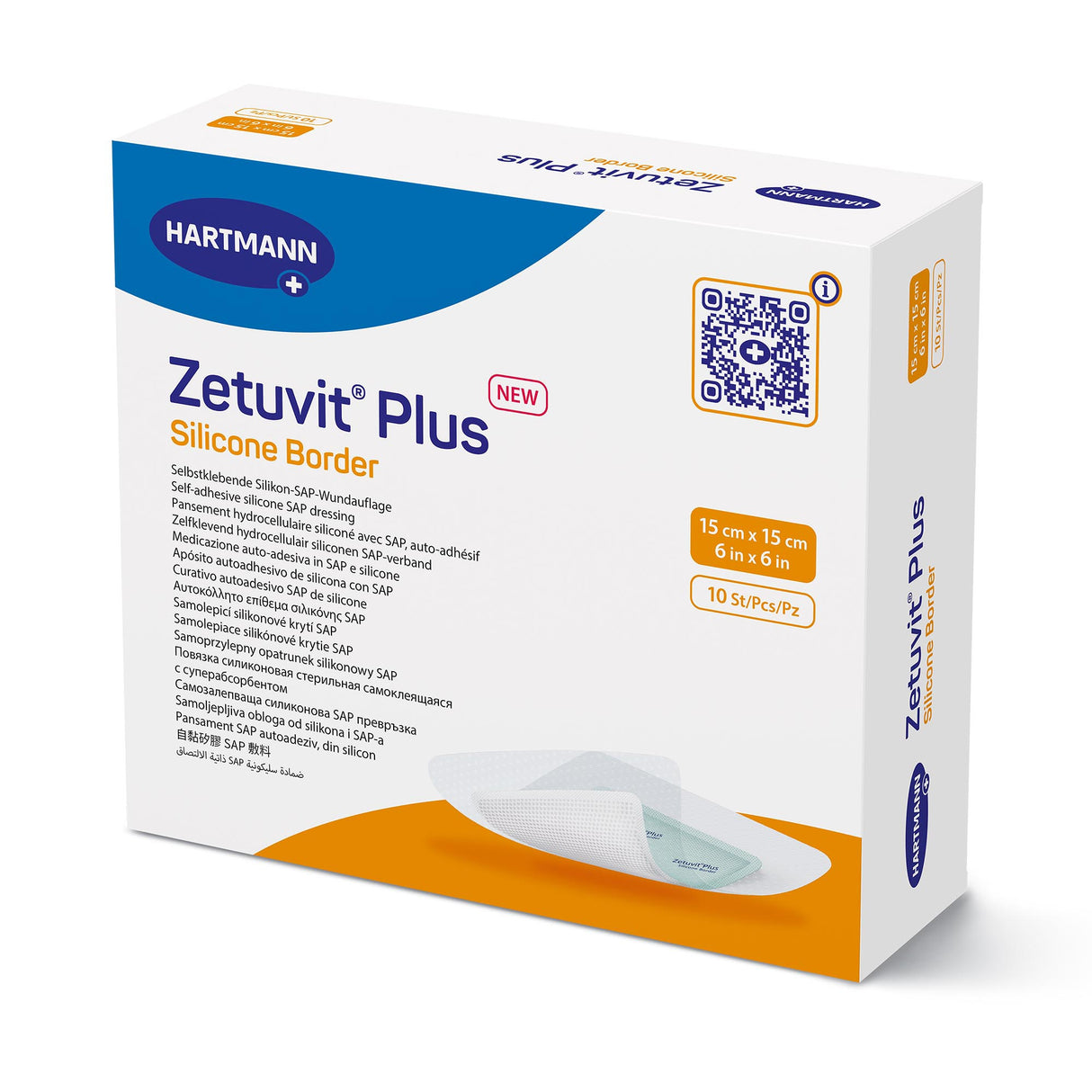 Super Absorbent Dressing Zetuvit® Plus Silicone Border Adhesive - BeHope