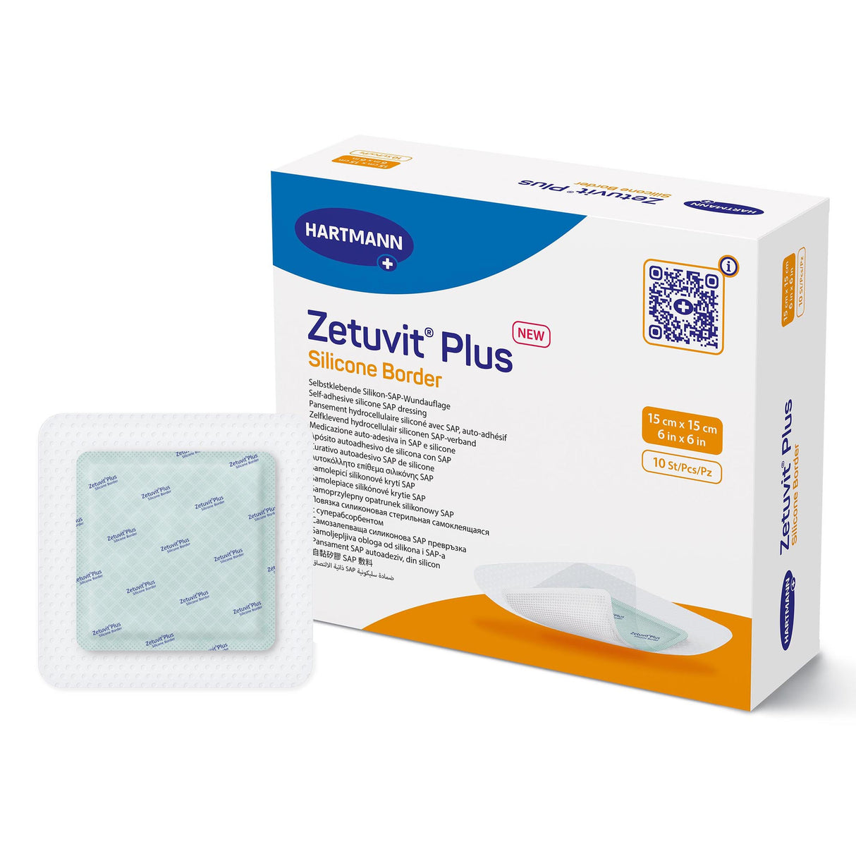 Super Absorbent Dressing Zetuvit® Plus Silicone Border Adhesive - BeHope
