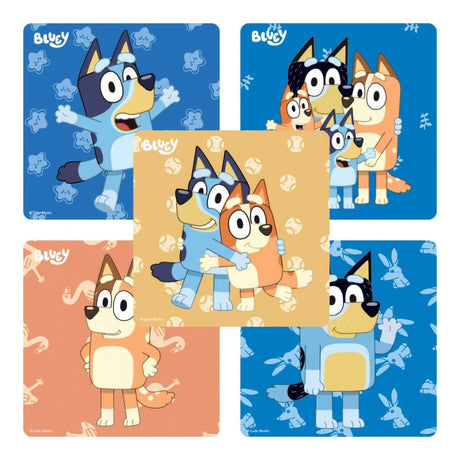 SmileMakers® 100 per Box Bluey Sticker 2-1/2 Inch - BeHope