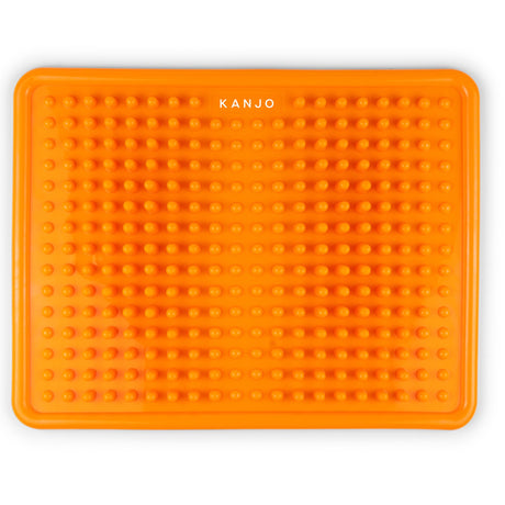 Kanjo Acupressure Foot Mat Orange PVC Plastic 10-1/2 X 13-1/2 Inch - BeHope