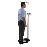 Physician Scale with Height Rod Health O Meter® LCD Display 300 kg Only White Battery Operated - BeHope