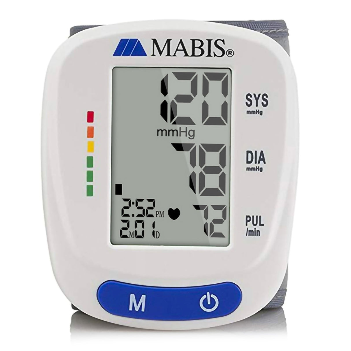 Digital Blood Pressure Monitor MABIS® Adult Cuff Cloth Fabric Cuff 5.3 to 8.5 inches Mobile - BeHope