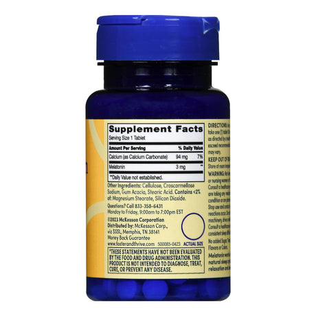 Foster & Thrive™ Melatonin Tablets Promote Restful Sleep - BeHope