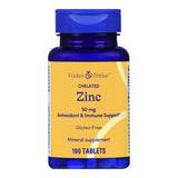 Mineral Supplement Foster & Thrive™ Zinc Gluconate 50 mg Strength Tablet 100 per Bottle Unflavored - BeHope