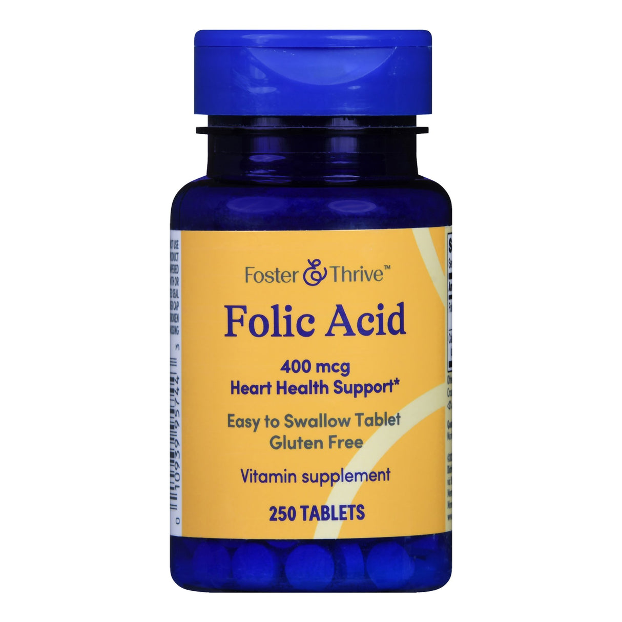 Vitamin Supplement Foster & Thrive™ Folic Acid 400 mcg Strength Tablet 250 per Bottle - BeHope