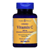 Vitamin C Supplement Foster & Thrive™ Ascorbic Acid 500 mg Strength Chewable Tablet 100 per Bottle - BeHope