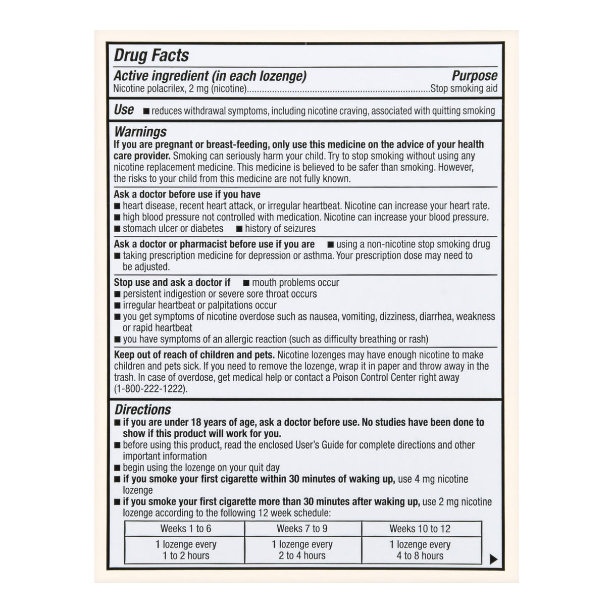 Stop Smoking Aid Foster & Thrive™ 2 mg Strength Lozenge - BeHope