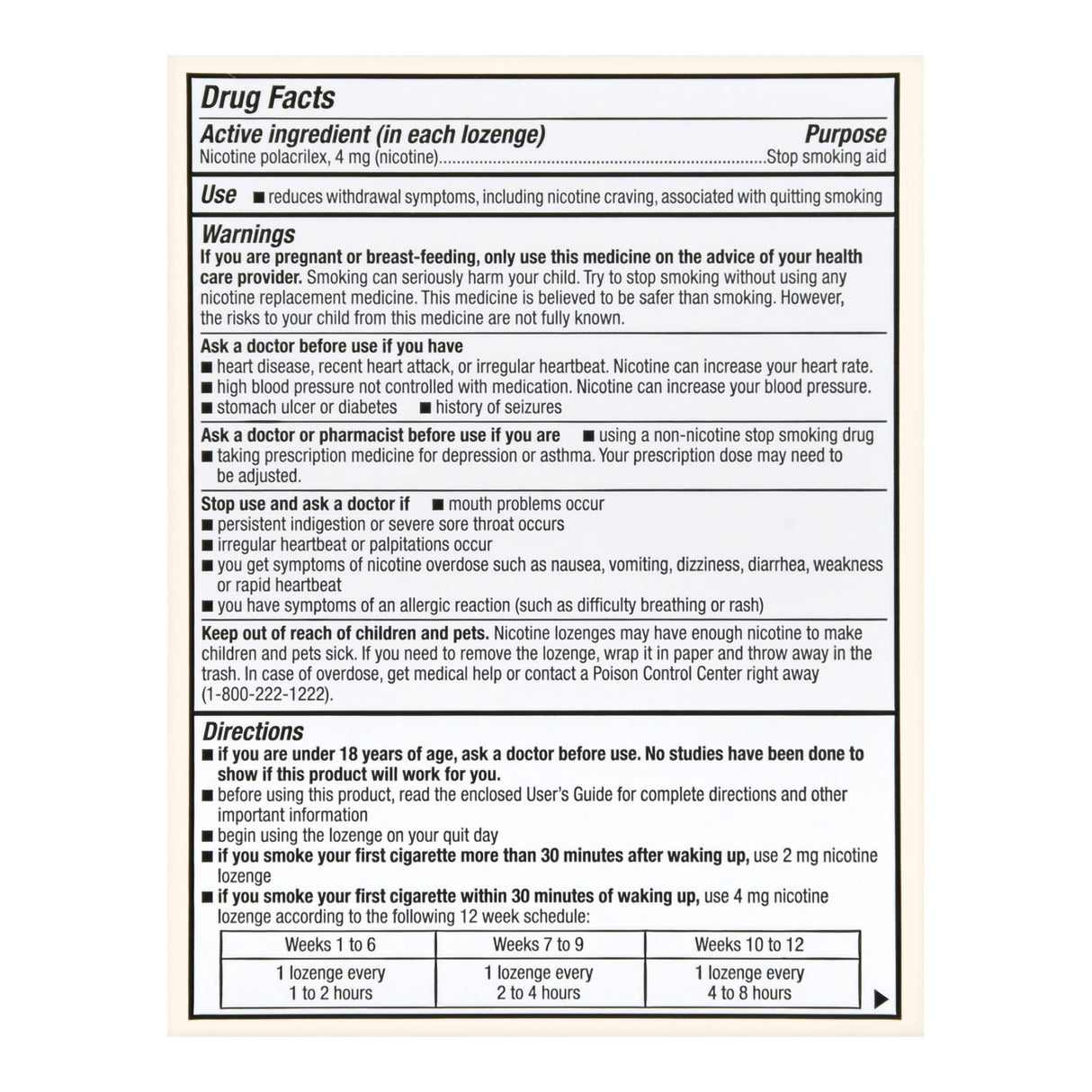 Stop Smoking Aid Foster & Thrive™ 4 mg Strength Lozenge - BeHope