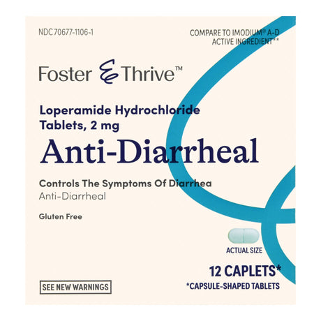 Anti-diarrheal Caplets Foster & Thrive™ for Diarrhea Symptom Relief - BeHope