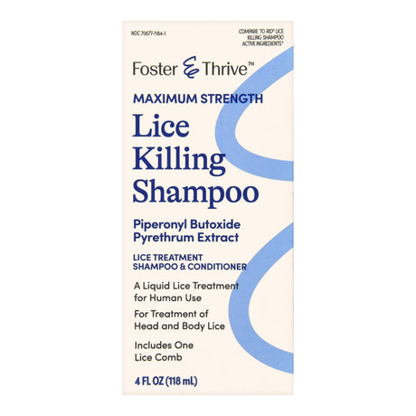 Lice Killing Shampoo Foster & Thrive® for Head and Body - BeHope