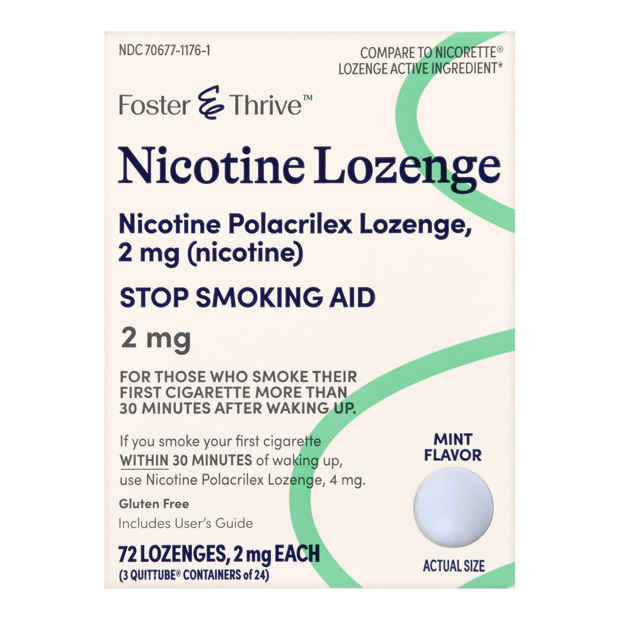 Stop Smoking Aid Foster & Thrive™ 2 mg Strength Lozenge - BeHope