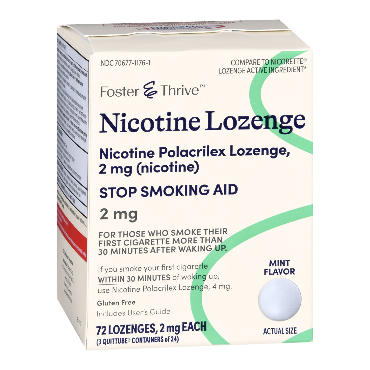 Stop Smoking Aid Foster & Thrive™ 2 mg Strength Lozenge - BeHope