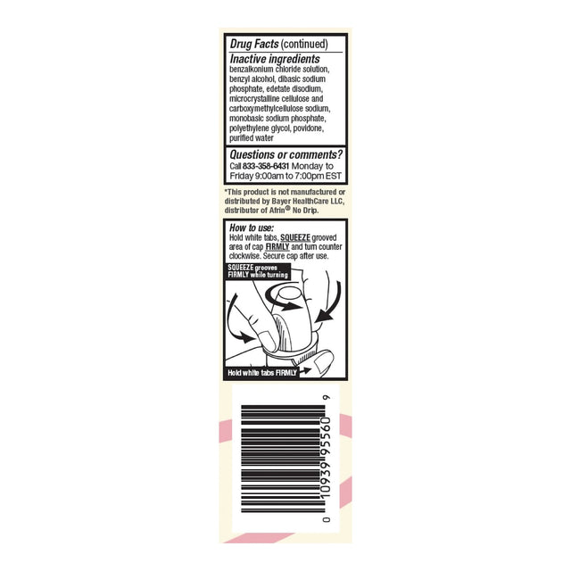 Saline Nasal Spray Foster & Thrive™ for Sinus Congestion Relief - BeHope