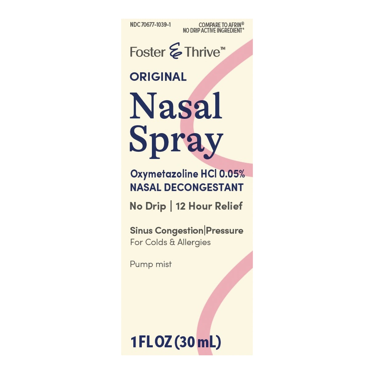 Sinus Relief Foster & Thrive™ 0.05% Strength Nasal Spray 1 oz. - BeHope