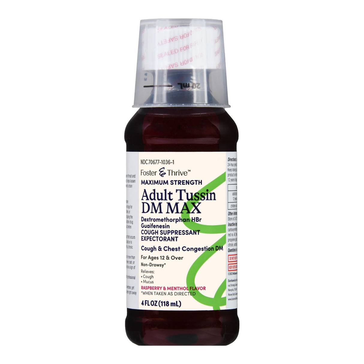 Cold and Cough Relief Foster & Thrive™ 20 mg; 400 mg / 20 mL Strength Liquid 4 oz. - BeHope