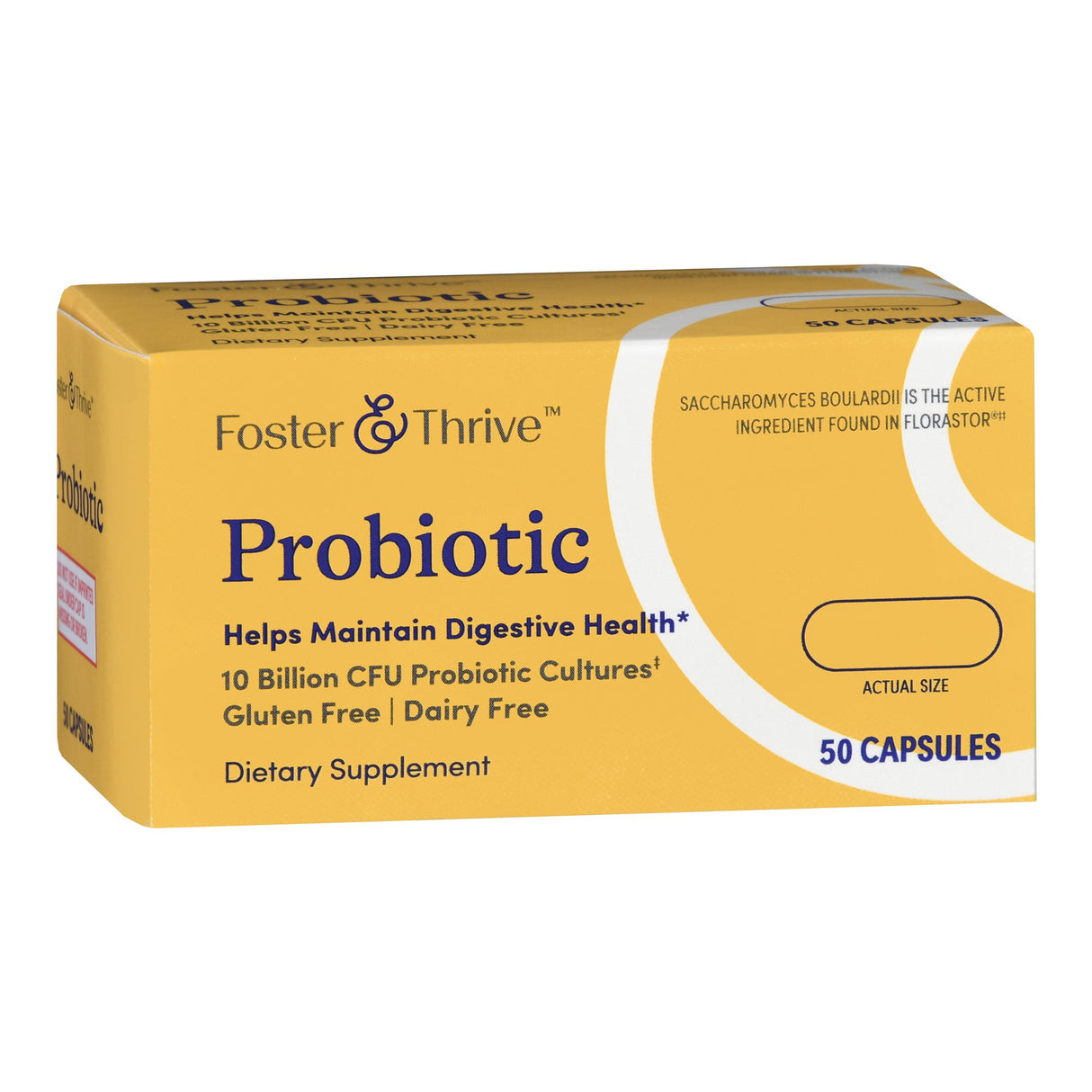 Probiotic Dietary Supplement Foster & Thrive™ 50 per Bottle Capsule - BeHope