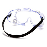 Protective Goggles Pyramex® Fit Over Uncoated Clear Tint Polycarbonate Lens Clear Frame Elastic Strap One Size Fits Most - BeHope