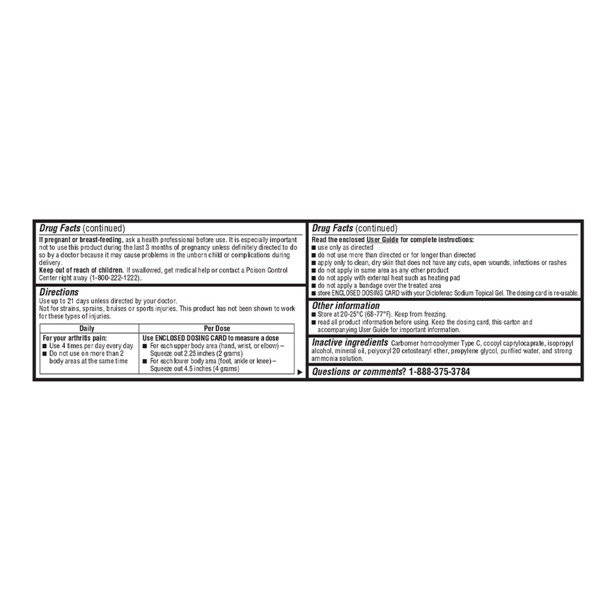 Topical Pain Relief Geri-Care® 1% Strength Diclofenac Sodium Topical Gel 100 Gram - BeHope