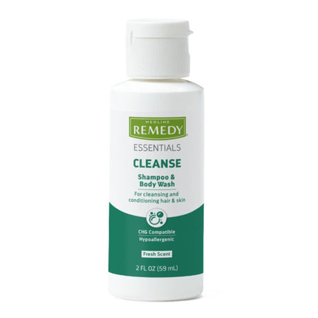 Shampoo and Body Wash Remedy Essentials 2 oz. Flip Top Bottle Citrus Vanilla Scent - BeHope