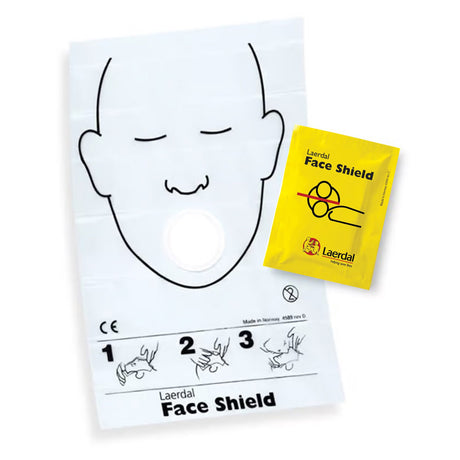 Laerdal® CPR Face Shield with Technostat Filter and Instructions - BeHope