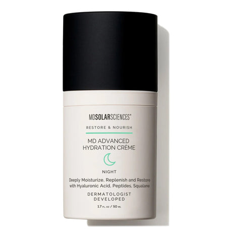 Facial Moisturizer MD Advanced Hydration Crème 1.7 oz. Bottle Unscented Cream - BeHope