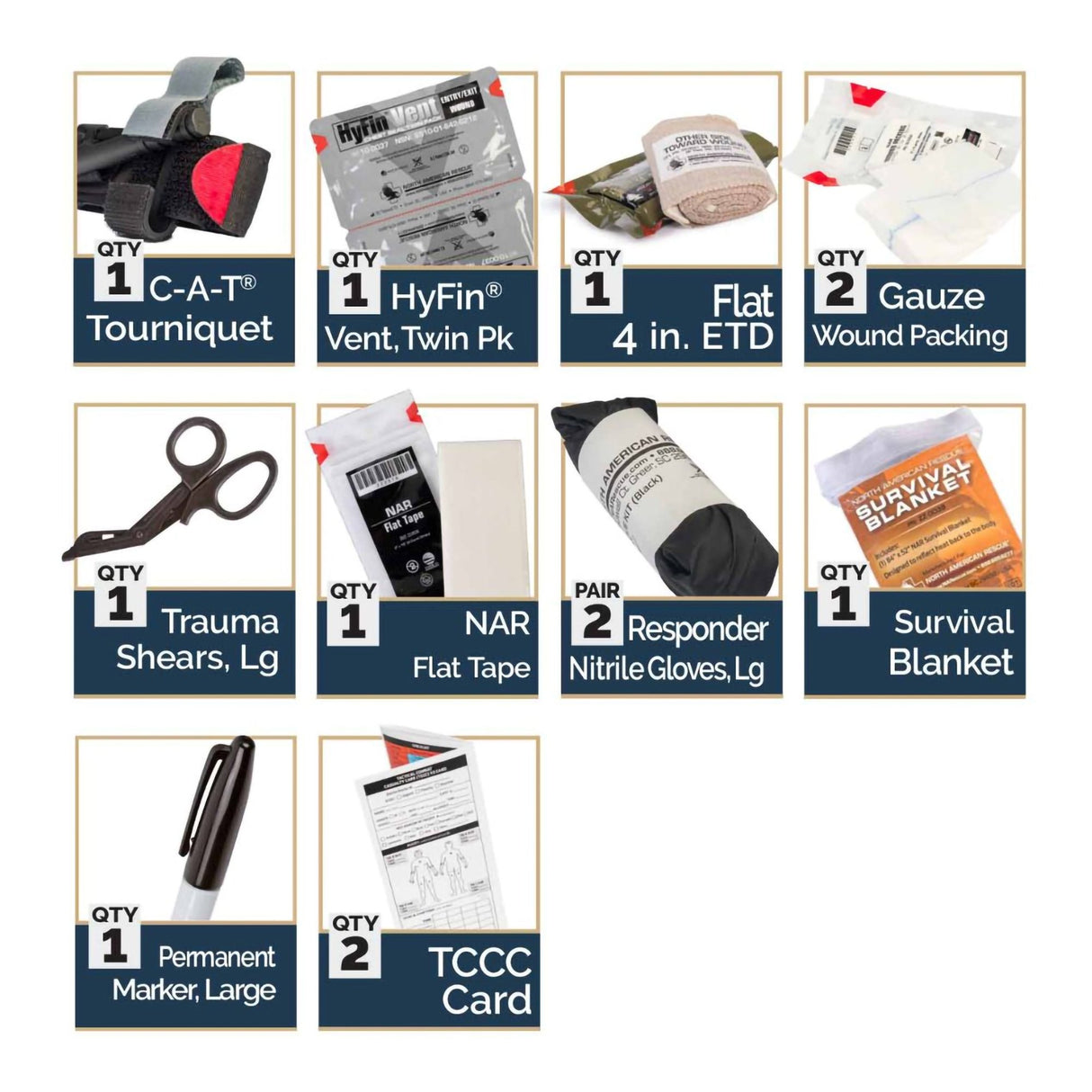 Trauma First Aid Kit Reflex™ IFAK System Bag - BeHope