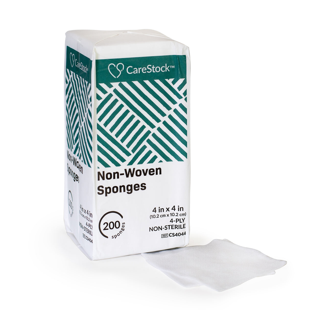 Gauze Sponge CareStock™ 4 X 4 Inch 4-Ply NonSterile 200 per Pack - BeHope
