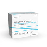Peripheral IV Catheter Prevent® SLS 22 Gauge 1 Inch Polyurethane Straight Hub Blood Control Sliding Safety - BeHope