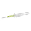 Peripheral IV Catheter Prevent® SLS 24 Gauge 3/4 Inch Polyurethane Straight Hub Blood Control Sliding Safety - BeHope