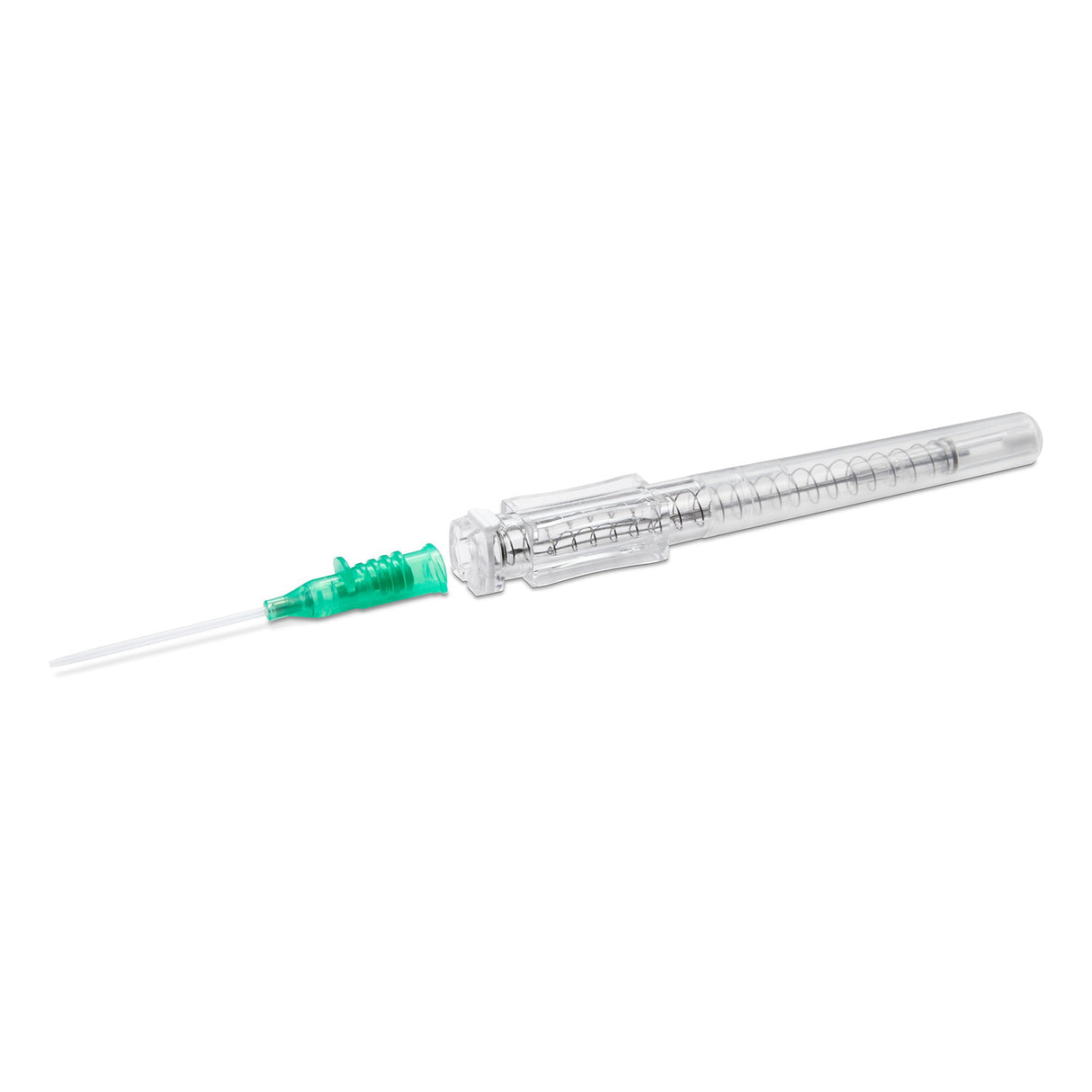 Peripheral IV Catheter McKesson Prevent® R 18 Gauge 1.16 Inch Polyurethane Straight Hub Blood Control Push Button Safety - BeHope