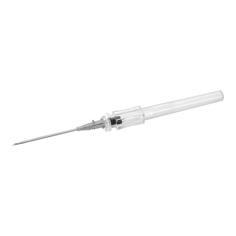 Peripheral IV Catheter McKesson 16 Gauge 1.16 Inch Polyurethane Straight Hub Non Blood Control Push Button Safety - BeHope