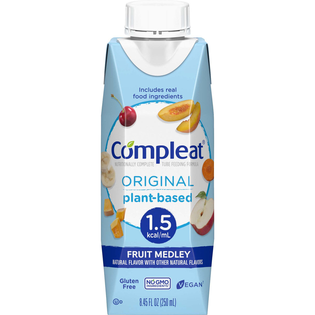 Tube Feeding Formula Compleat® Original 1.5 Fruit Medley Liquid 250 mL Reclosable Carton - BeHope
