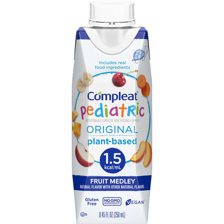 Pediatric Tube Feeding Formula Compleat® Original 1.5 Fruit Medley Flavor 250 mL Reclosable Carton Liquid - BeHope