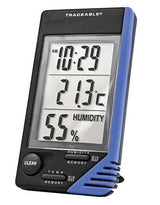 Digital Thermometer / Hygrometer Digi-Sense™ Traceable® Fahrenheit / Celsius 0° to 32°F (0° to 50°C) External Probe Flip-out Stand / Wall Mount Battery Operated - BeHope