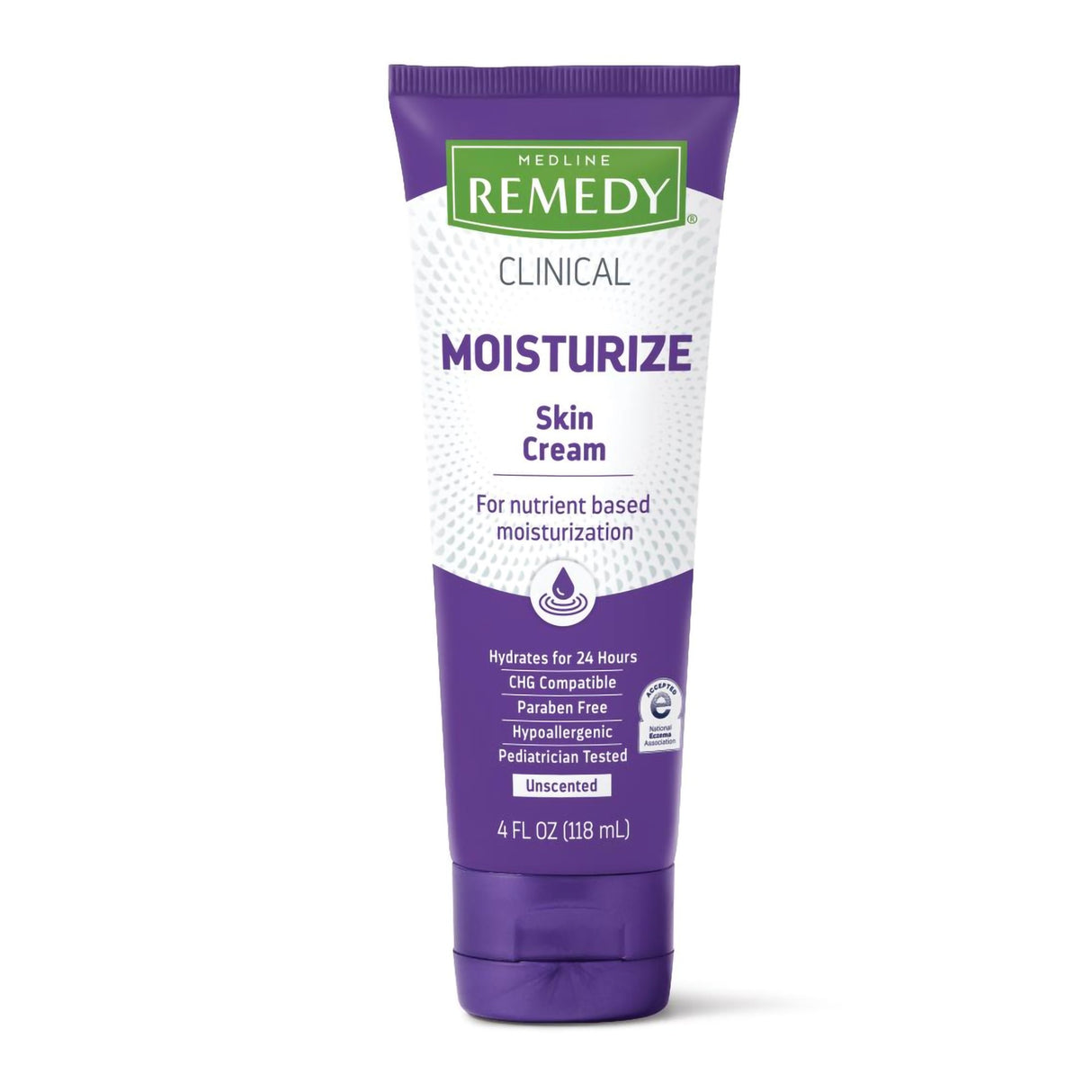 Hand and Body Moisturizer Medline Remedy® Clinical Moisturize 4 oz. Tube Unscented Cream CHG Compatible - BeHope