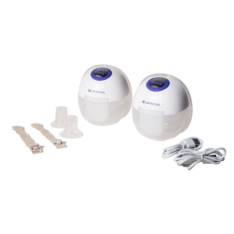 Hands Free Double Electric Breast Pump Lansinoh® DiscreetDuo™ - BeHope