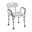 Shower Chair with Back and Removable Padded Arms -BeHope
