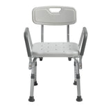 Shower Chair with Back and Removable Padded Arms -BeHope