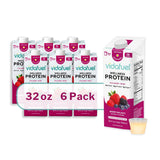 Oral Supplement Vida Fuel Wellness Protein Berry Delight Flavor Liquid 32 oz. Reclosable Carton - BeHope