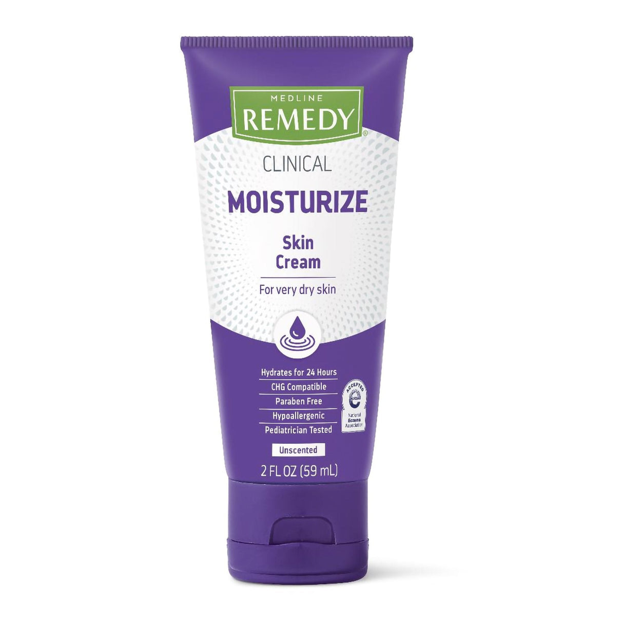 Hand And Body Moisturizer Medline Remedy® Clinical Moisturize 2 Oz. Tube Unscented Cream Chg Compatible