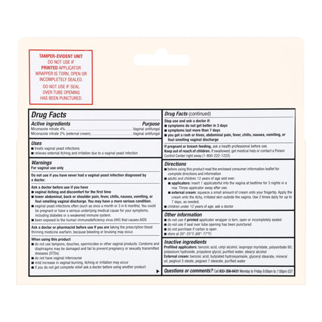 Vaginal Antifungal Kit Foster & Thrive™ 2% Strength / 200 mg Cream / Suppository - BeHope