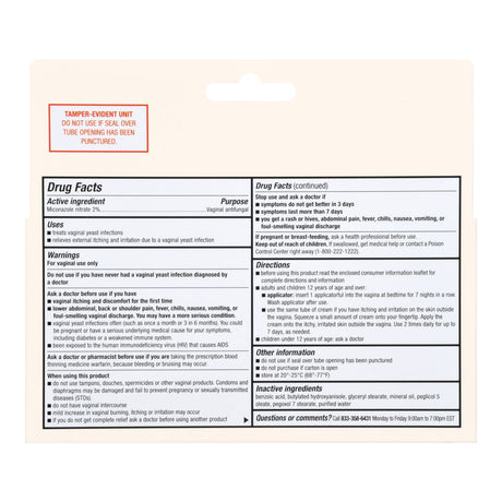 Vaginal Antifungal Foster & Thrive™ 2% Strength / 100 mg Cream 1.59 oz. Tube - BeHope